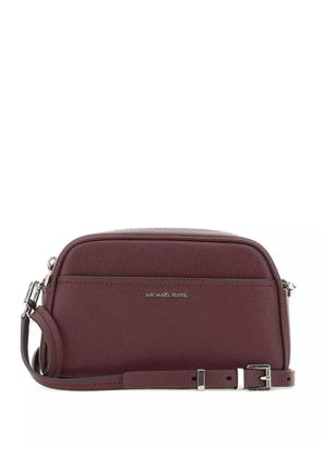 Michael Michael Kors small metal-logo leather shoulder bag - Red