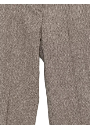 Antonelli herringbone-pattern trousers - Brown
