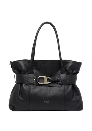 MY BEST BAG leather logo-detail shoulder bag - Black