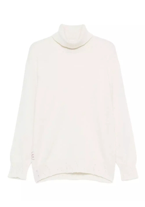 AMARANTO roll-neck sweater - Neutrals