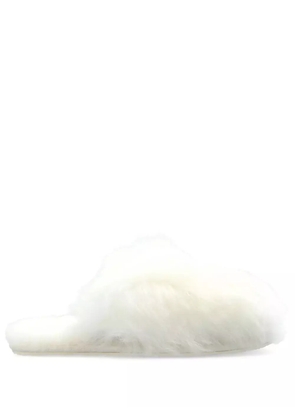 UGG fur-lined slippers - White