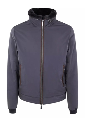 Moorer Celotti-Lam-WK fur-collar jacket - Grey