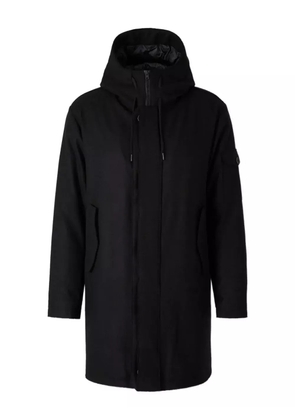 Herno high collar long coat - Black