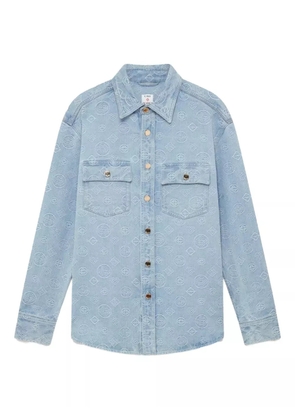 Casablanca buttoned patterned shirt - Blue