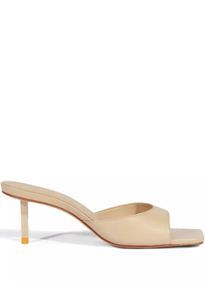 Schutz 60mm Dethalia Pin square-toe sandals - Neutrals