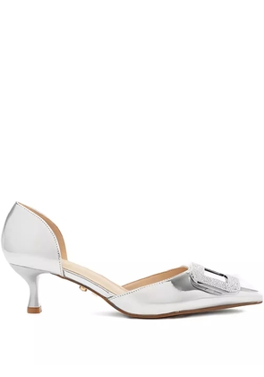 TWENTY FOURHAITCH 50mm Cannes embellished pumps - Silver