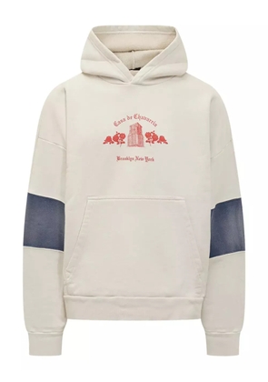 Willy Chavarria Casa de Chavarria panelled hoodie - Neutrals