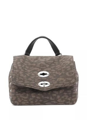 Zanellato mini Postina animal-print tote bag - Brown