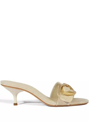 Schutz 55mm Olga buckle heeled sandals - Neutrals