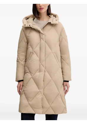 bomboogie quilted hooded coat - Neutrals