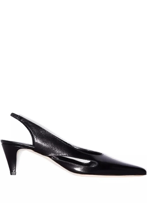BY FAR 60mm Runa slingback heeled pumps - Black