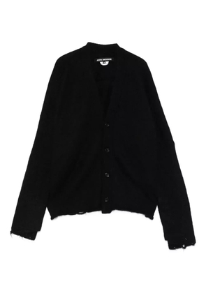 Junya Watanabe distressed-effect cardigan - Black