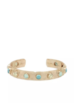 ATELIER MON Aviva Aqua cuff bracelet - Gold