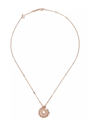 Chopard 18kt rose gold Precious Lace Vague diamond necklace - Pink