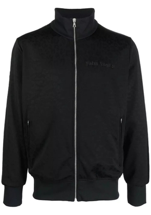 Palm Angels logo-print track jacket - Black