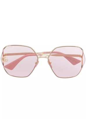 Gucci Eyewear Fork square-frame sunglasses - Pink