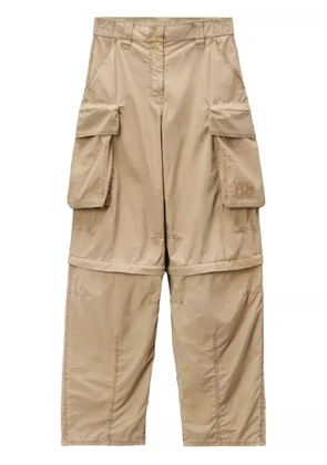Alexander Wang panelled wide-leg cargo trousers - Neutrals