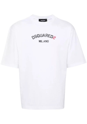 DSQUARED2 logo-print cotton T-shirt - White