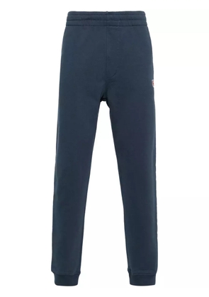 Maison Kitsuné logo-patch cotton track trousers - Blue