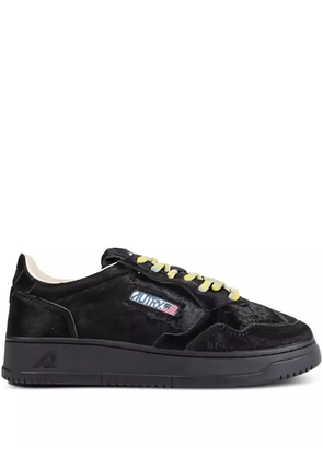Autry calf hair medalist low trainers - Black