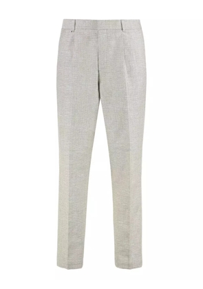 BOSS pleat-detail trousers - Neutrals