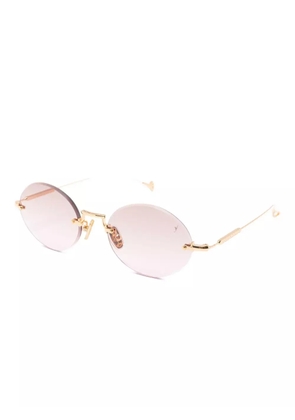 Eyepetizer Met round-frame sunglasses - Gold