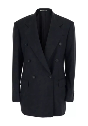 Tagliatore double-breasted notched-lapels jacket - Black