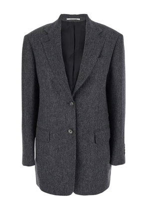 Tagliatore notched single-breasted jacket - Grey