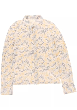 Prada Pre-Owned 2000s floral-print shirt - Yellow