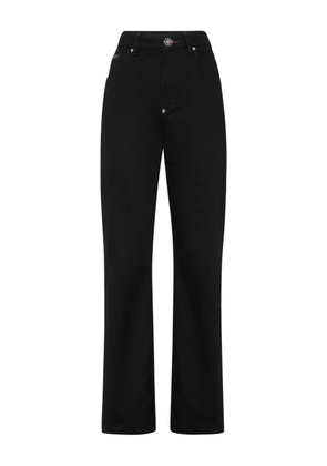 Philipp Plein hexagon-plaque jeans - Black