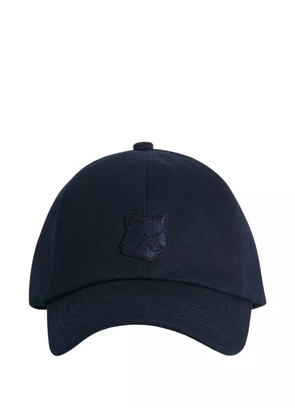 Maison Kitsuné fox-motif cap - Blue