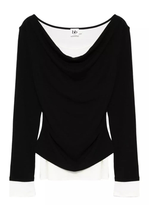 b+ab layered T-shirt - Black