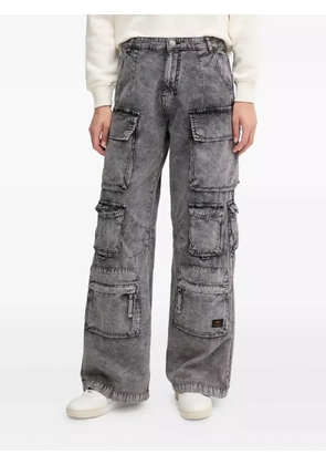 Alpha Industries cargo-pocket cotton jeans - Grey