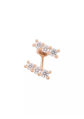 ALINKA 18kt rose gold LARA diamond right earring - Metallic