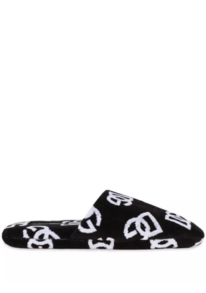 Dolce & Gabbana jacquard slippers - Black