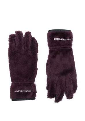 and Wander fleece gloves - Purple