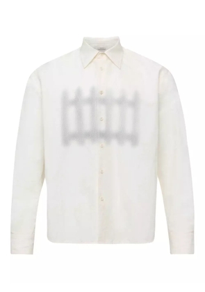 JW Anderson fence-printed shirt - Neutrals