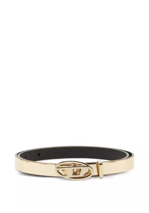 Diesel logo-buckle belt - Gold