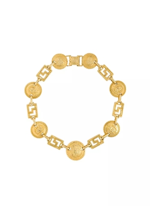 Versace Pre-Owned 1990s logo charm necklace - Gold