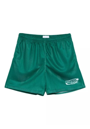 BLUE SKY INN logo-print soccer shorts - Green