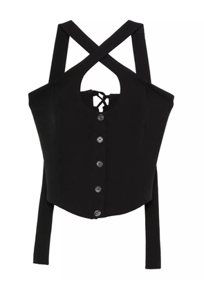 RHIZOME Rosemary corset top - Black