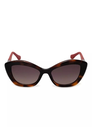 GUESS EYEWEAR cat-eye frame sunglasses - Brown