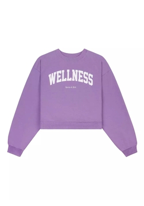 Sporty & Rich Wellness Ivy cropped sweatshirt - Purple