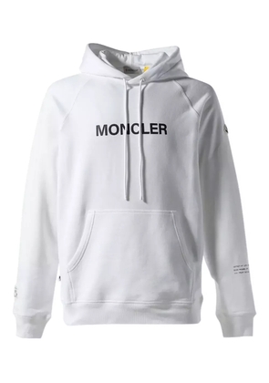 Moncler x FRGMT Cartoon Logo cotton hoodie - White
