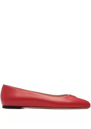 Bally square-toe ballet flats - Red