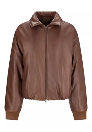 Salvatore Santoro long-sleeve leather jacket - Brown