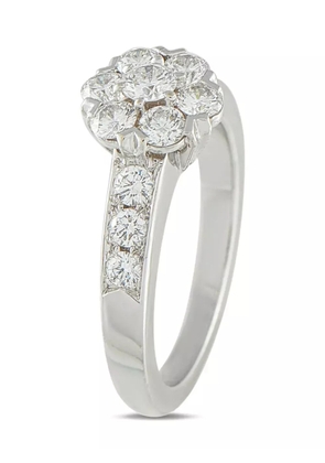Van Cleef & Arpels 18K white gold Fleurette diamond ring - Silver