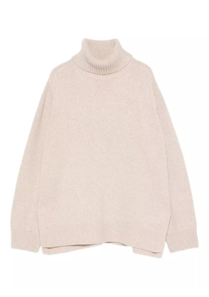 Maison Kitsuné roll-neck wool jumper - Neutrals