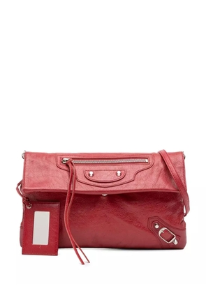 Balenciaga Pre-Owned 2016 Lambskin Motocross Classic Envelope crossbody bag - Red