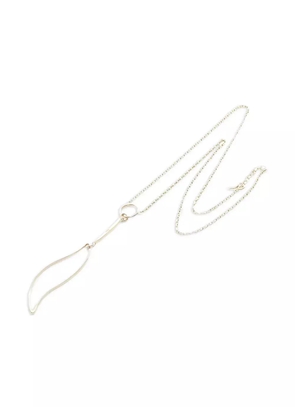 Christian Dior Pre-Owned 2010s leaf-pendant necklace - Gold